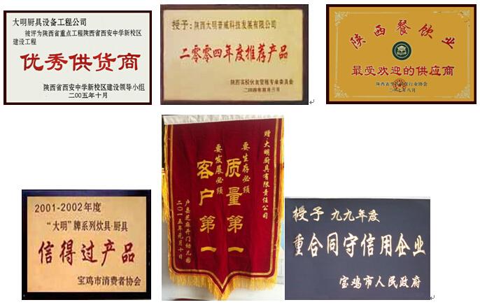 大明機(jī)械誠信榮譽